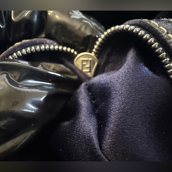 Fendi Zucchino Canvas Navy blue/gray color tote bag with dust bag… - Picture 14 of 16